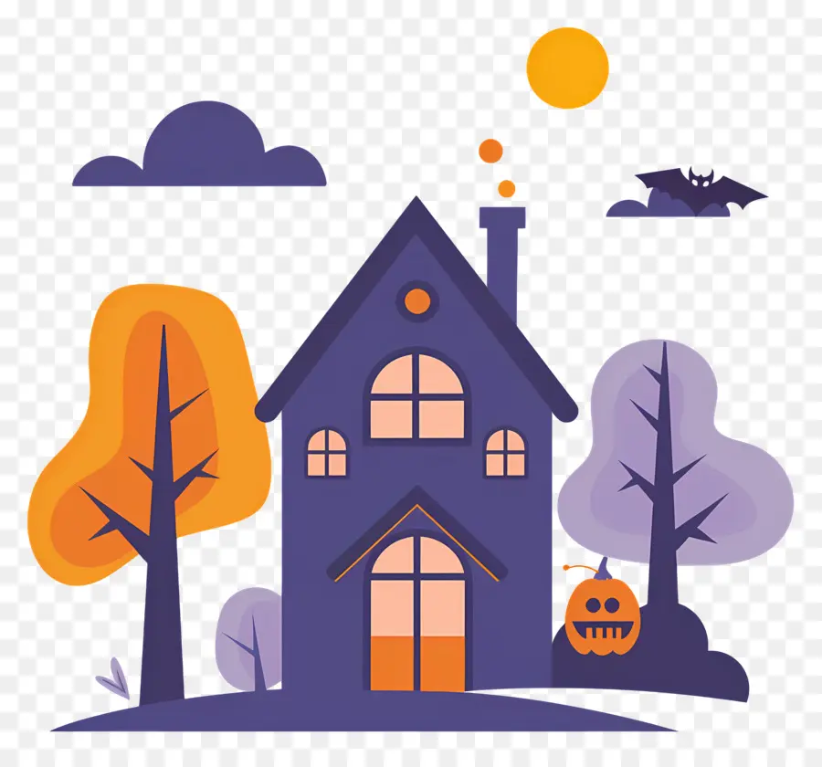 Casa De Halloween，Casa Embrujada PNG