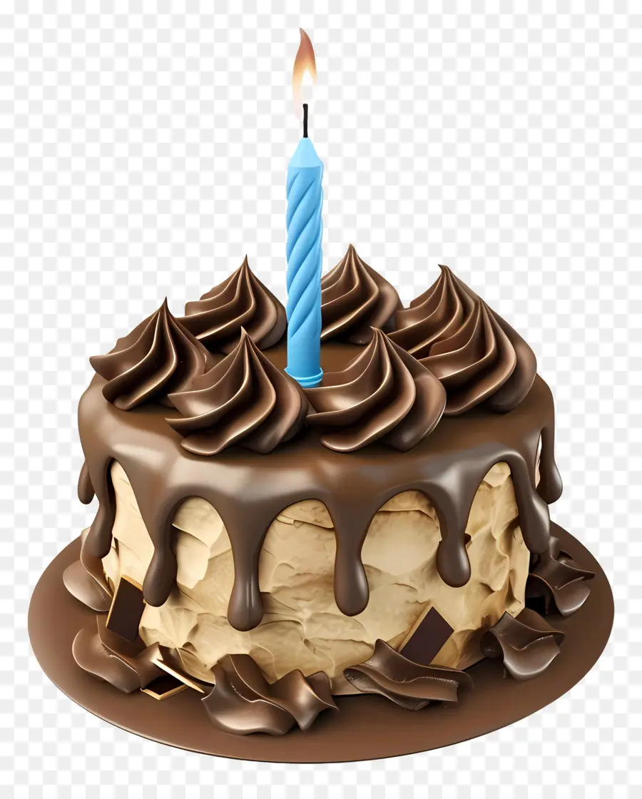 Pastel De Cumpleaños 3d，Pastel De Chocolate PNG