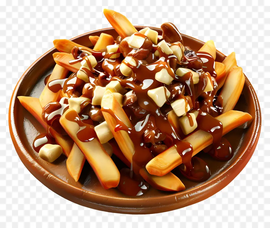 Poutine，Plato De Poutine PNG