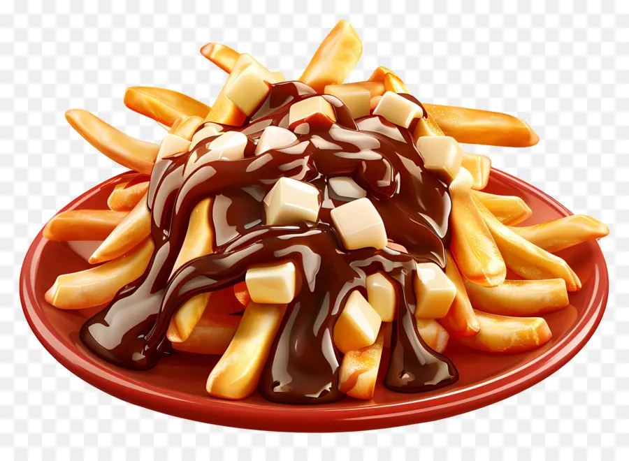 Poutine，Plato De Poutine PNG