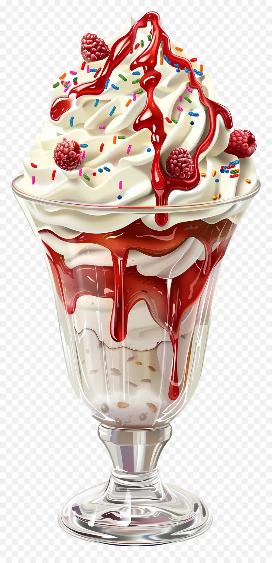 Helado De Helado，Helado De Fresa PNG