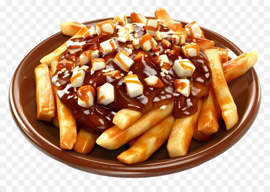 Poutine，Plato De Poutine PNG