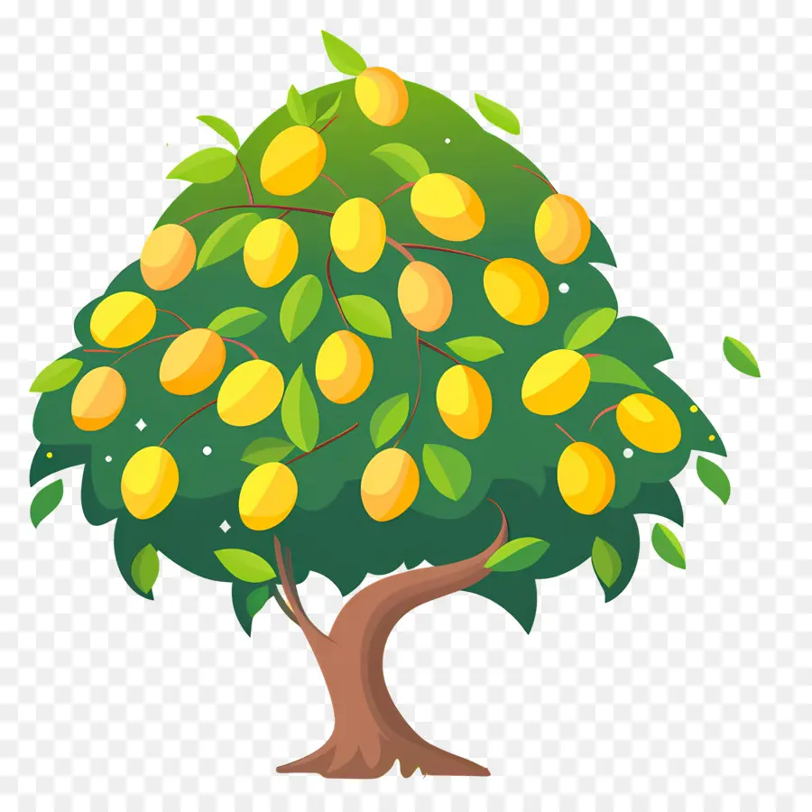 árbol De Mango，Fruta PNG