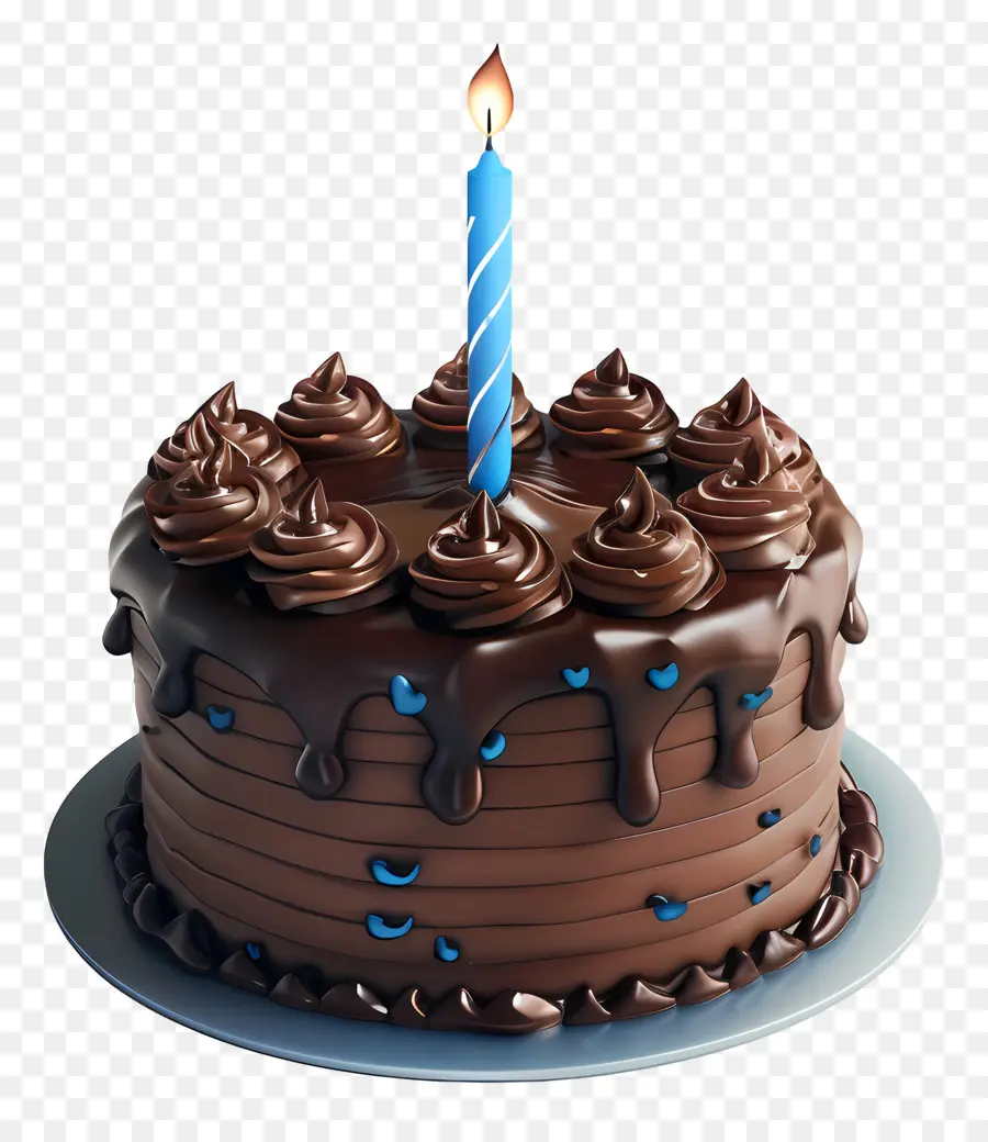 Pastel De Cumpleaños 3d，Pastel De Chocolate PNG