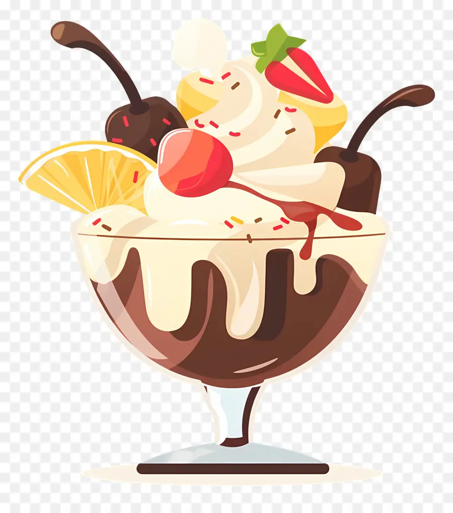 Helado De Helado，Banana PNG