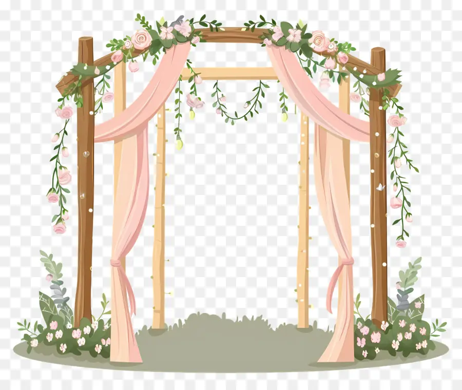 Arco De Boda，Arco De Madera PNG