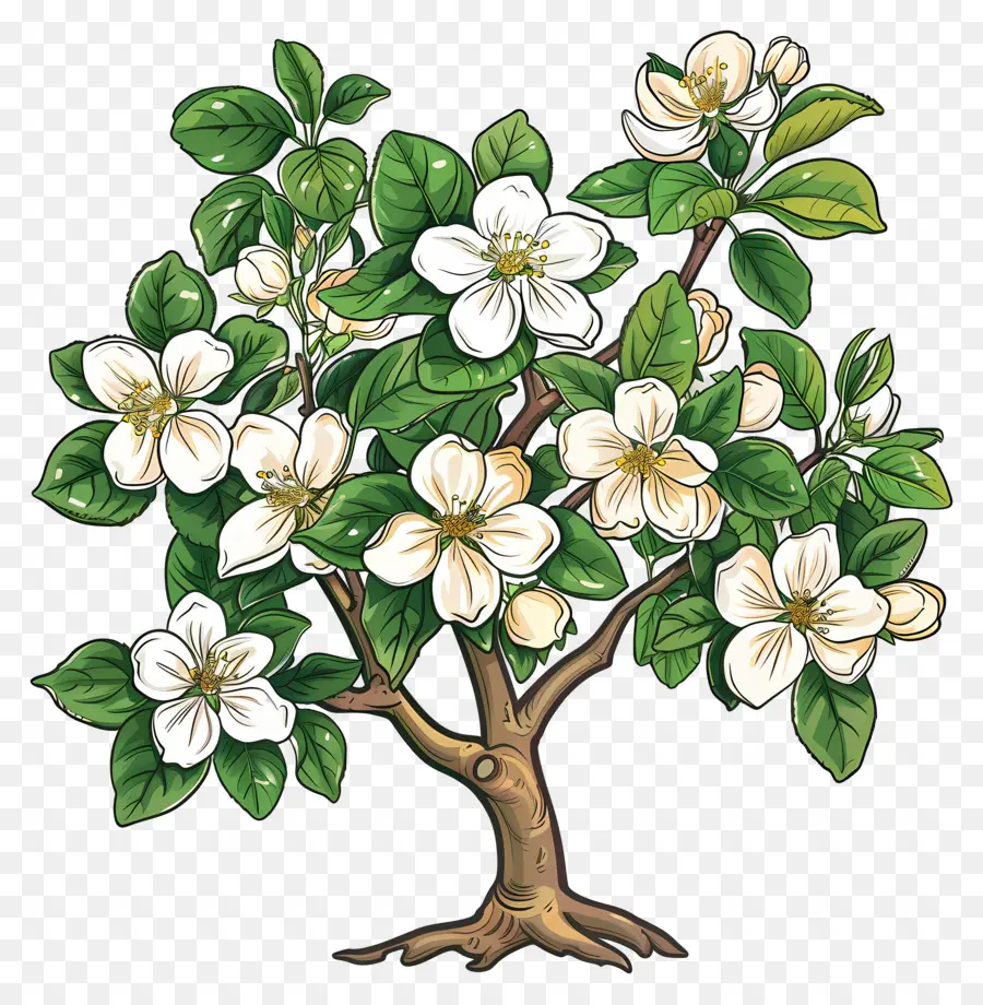 árbol De Flores，árbol Floreciente PNG