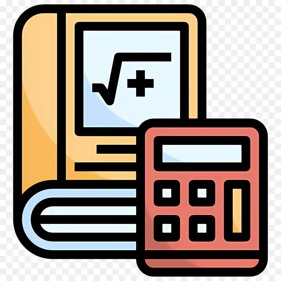 Libro De Matemáticas，Calculadora Y Libro PNG