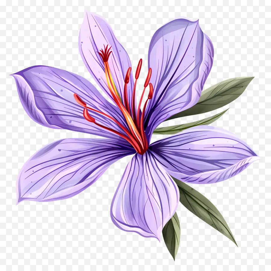 Flor De Azafrán，Flores Moradas PNG