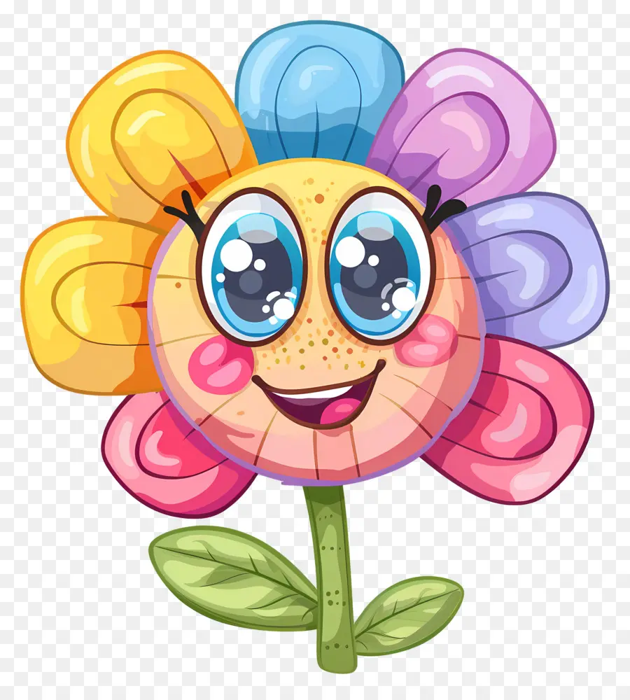 Flor Emoji，Flor Morada PNG