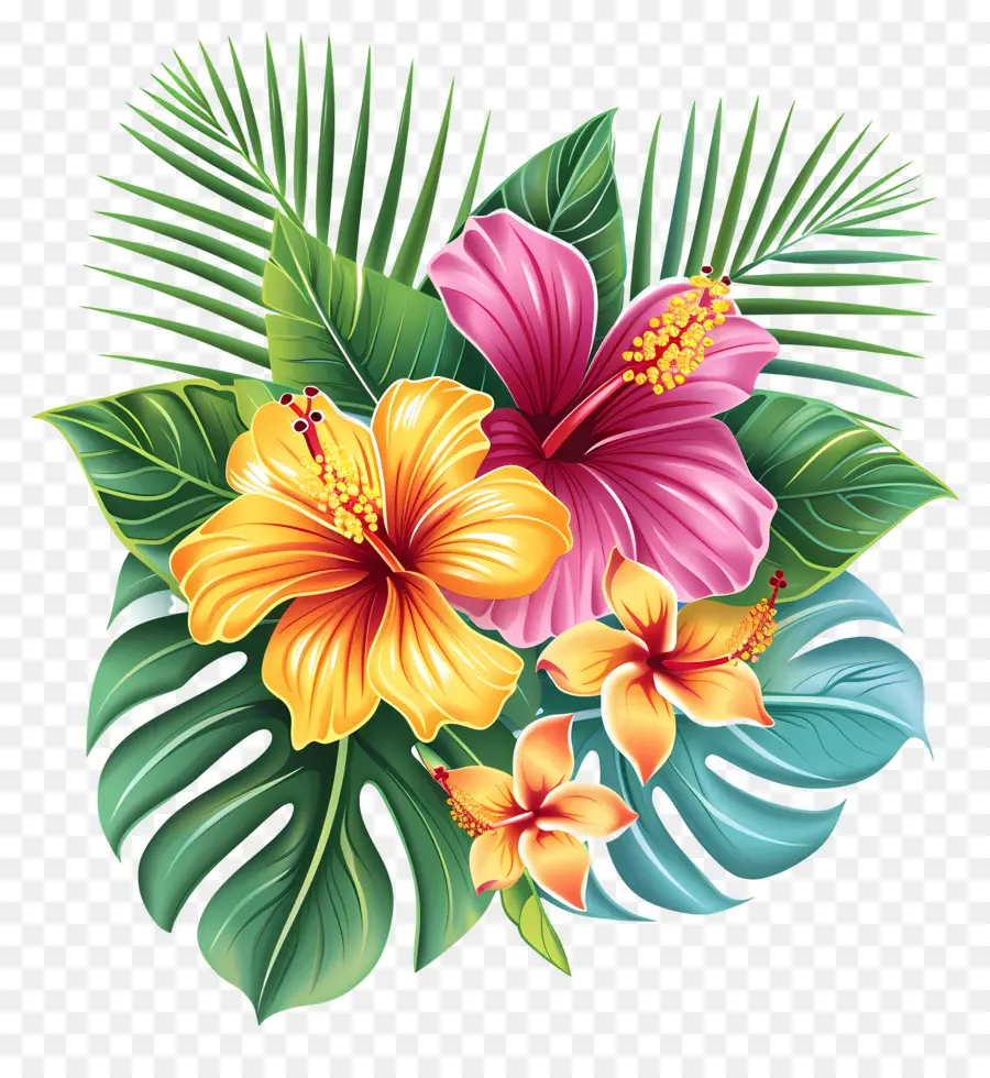 Flores Tropicales，Plantas Tropicales PNG