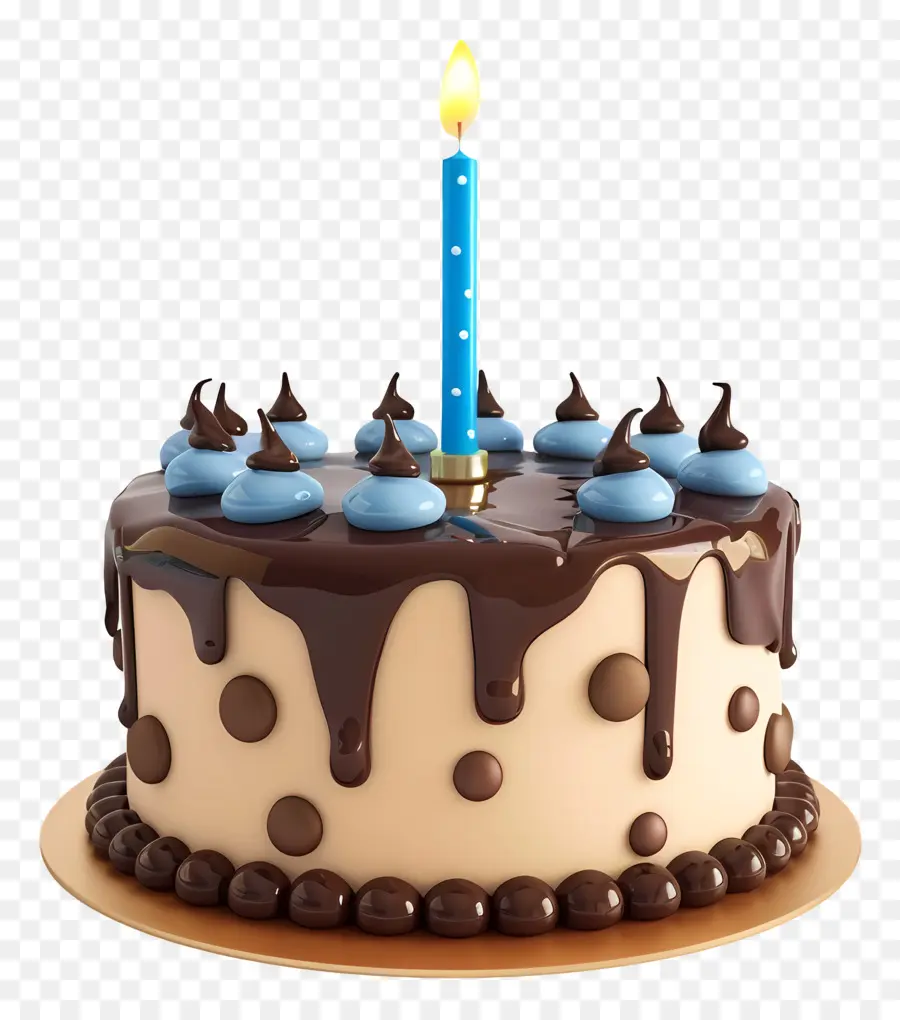 Pastel De Cumpleaños 3d，Pastel De Chocolate PNG