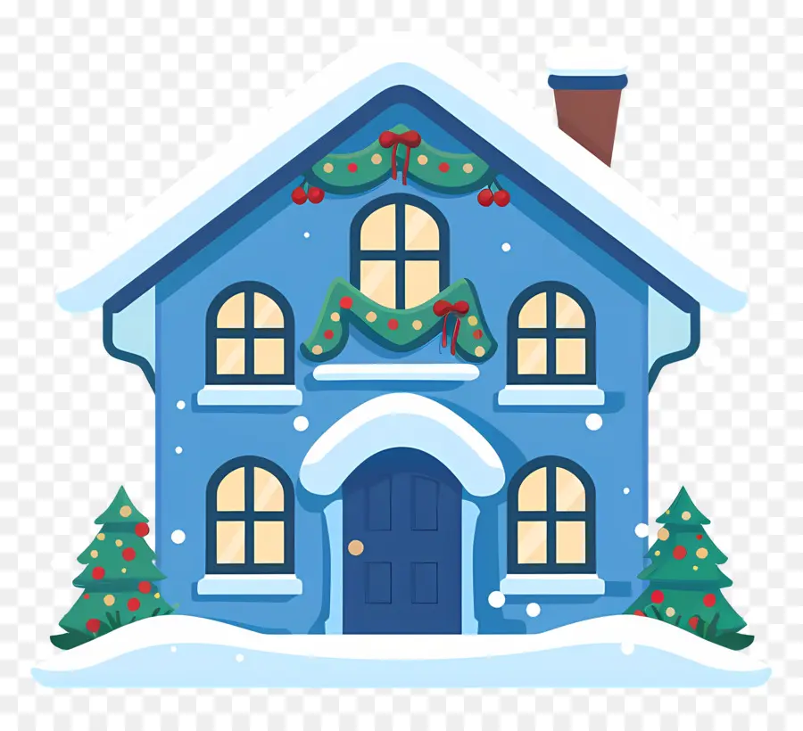 Casa De Navidad，Casa Azul PNG