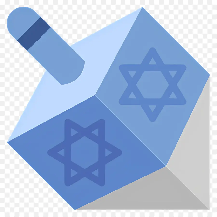 Trompo De Jánuca，Dreidel Con Estrella De David PNG