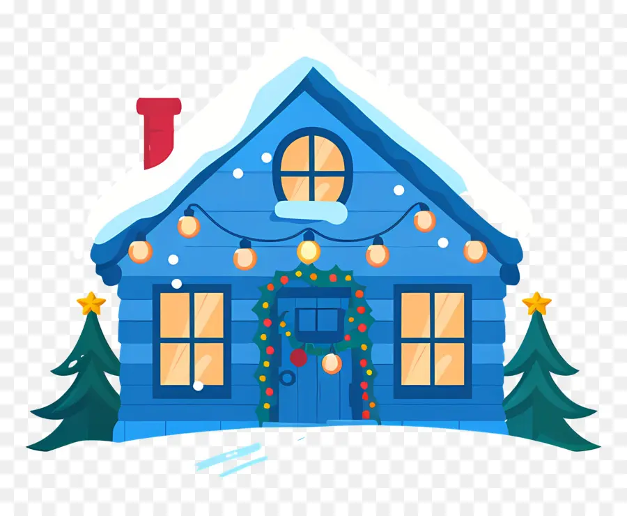 Casa De Navidad，Casa Azul PNG