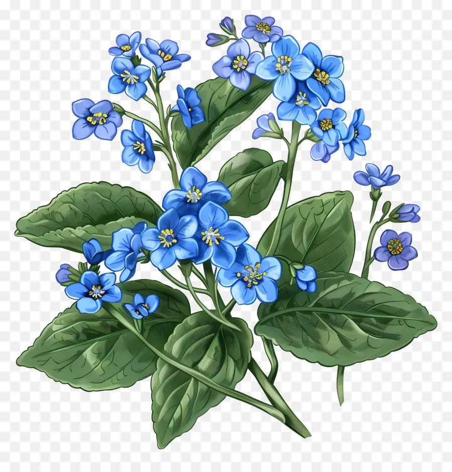 Flor Pequeña，Flores Azules PNG