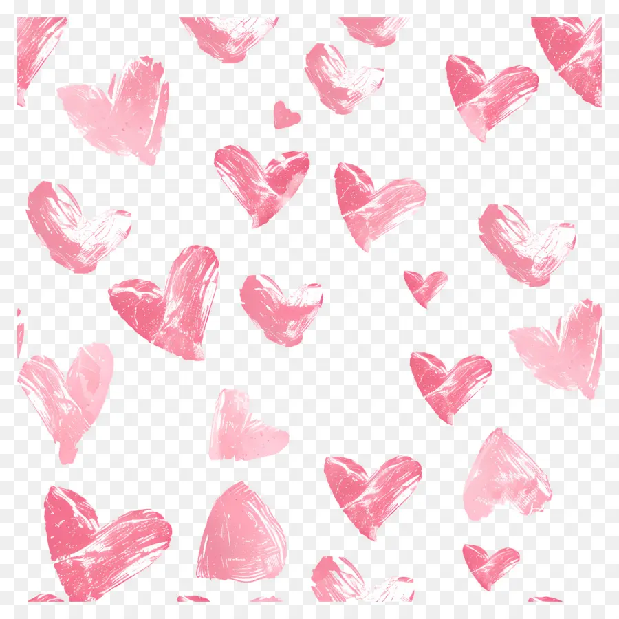 Fondo Rosa，Corazones Rosados PNG