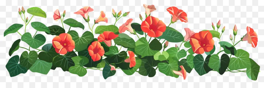 Arbusto De Flores，Flores Rojas PNG