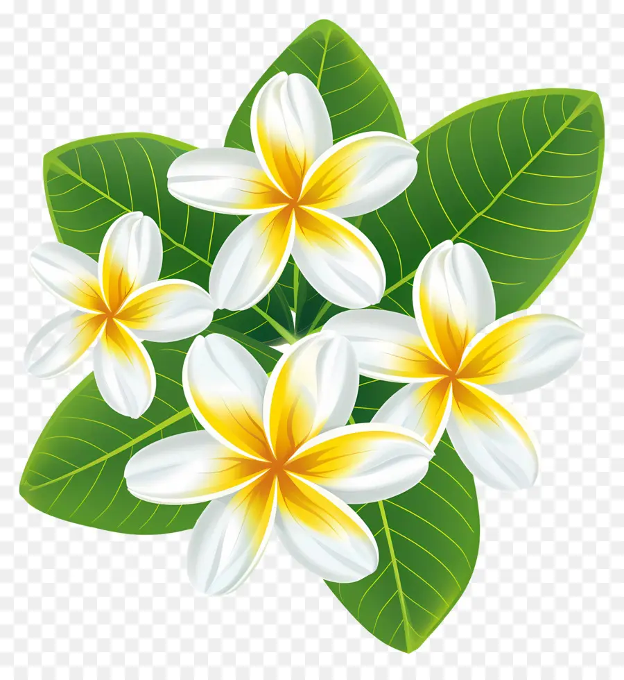 Flor Frangipani，Corona De Flores PNG