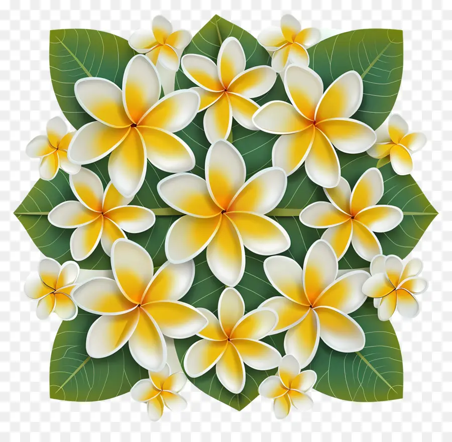 Flor Frangipani，Ramo De Plumeria PNG