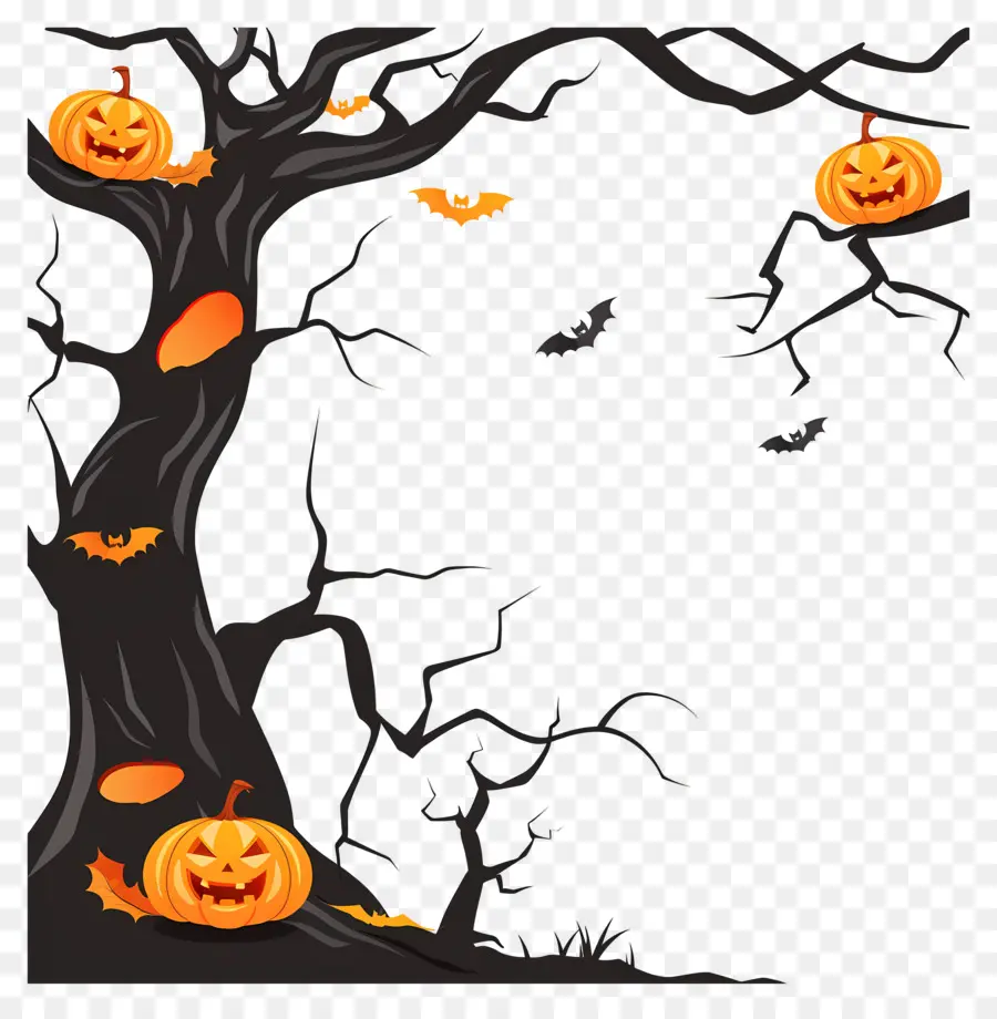 Marco De Halloween，Calabazas De Halloween PNG