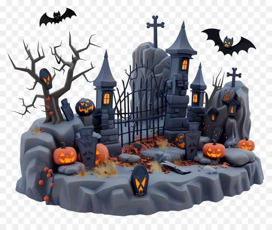 Cementerio De Halloween，Cementerio PNG