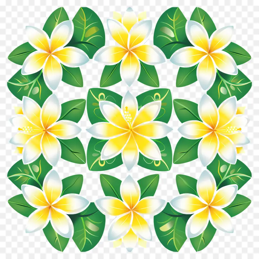 Flor Frangipani，Arreglo Floral PNG