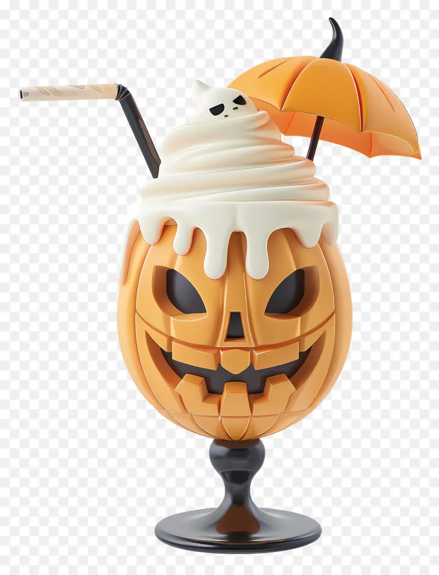 Batido De Halloween，Batido De Calabaza PNG