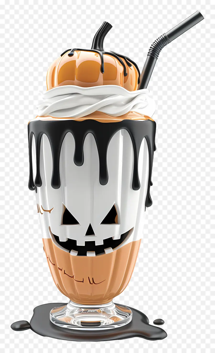 Batido De Halloween，Batido De Calabaza PNG