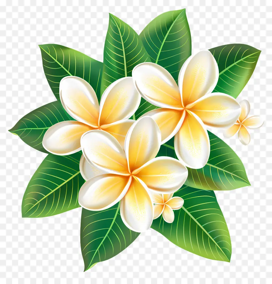 Flor Frangipani，Corona De Flores PNG