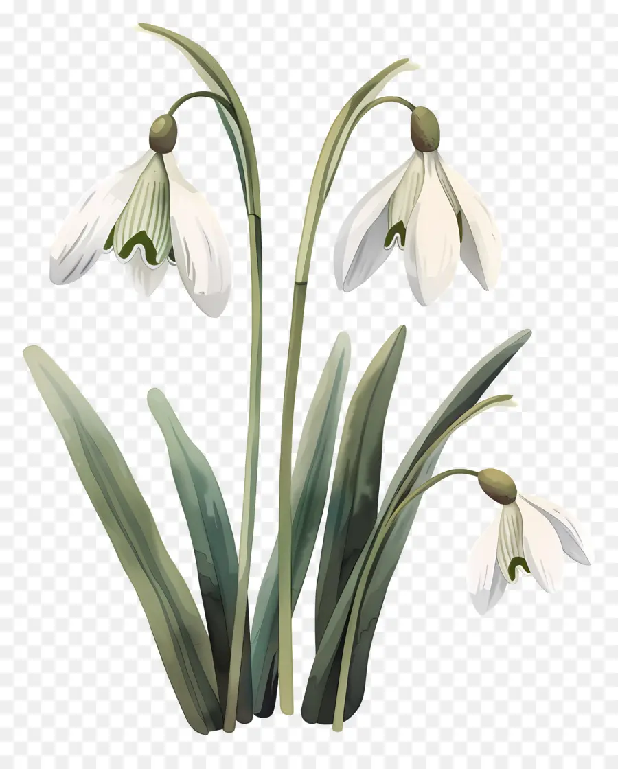 Campanillas De Invierno，Flores PNG