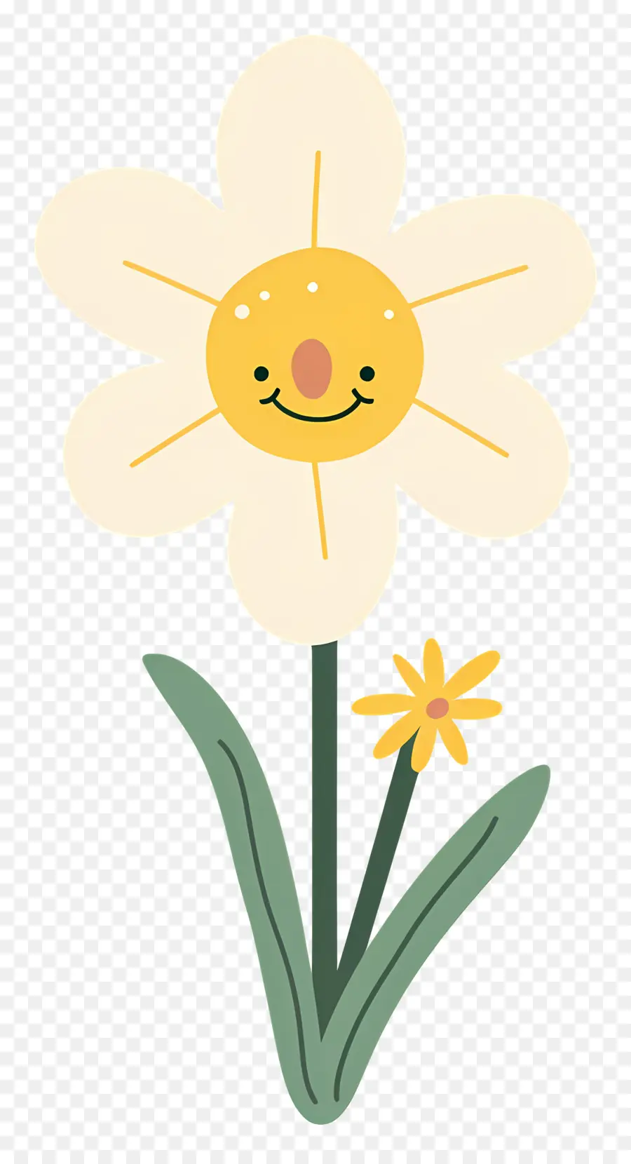 Flor Emoji，Narciso Sonriente PNG