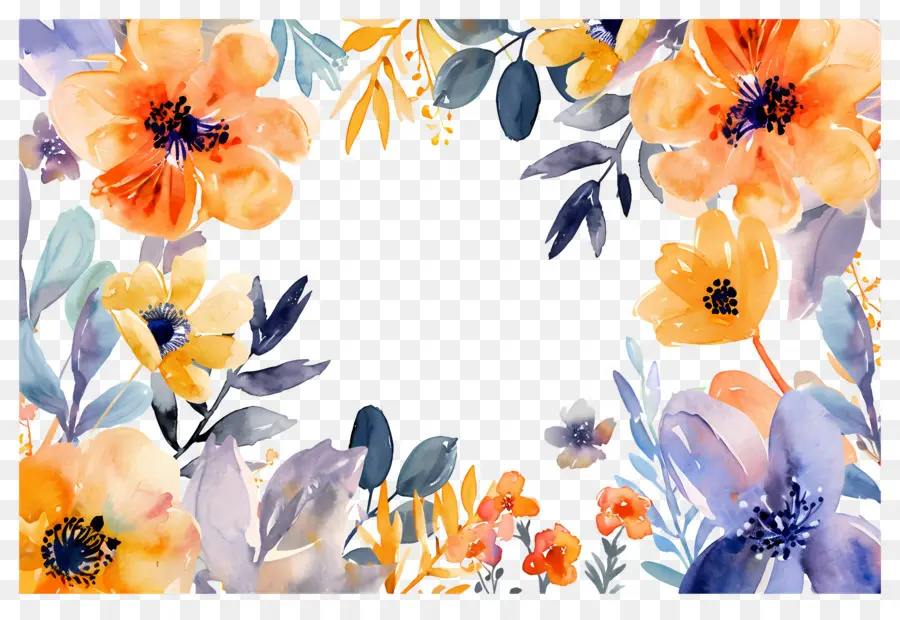 Fondo Floral，Marco Floral PNG