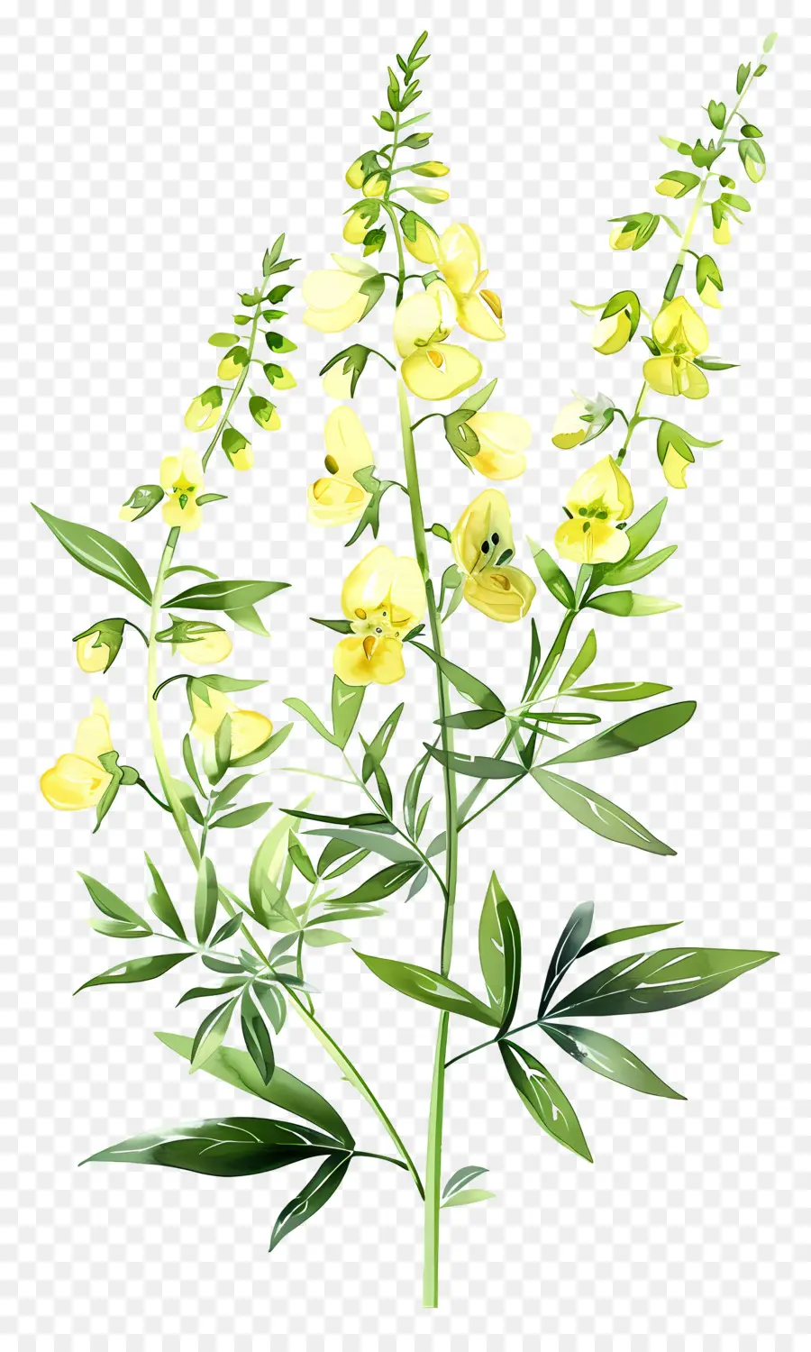 Flor De Cytisus Wolgaricus，Flores Amarillas PNG