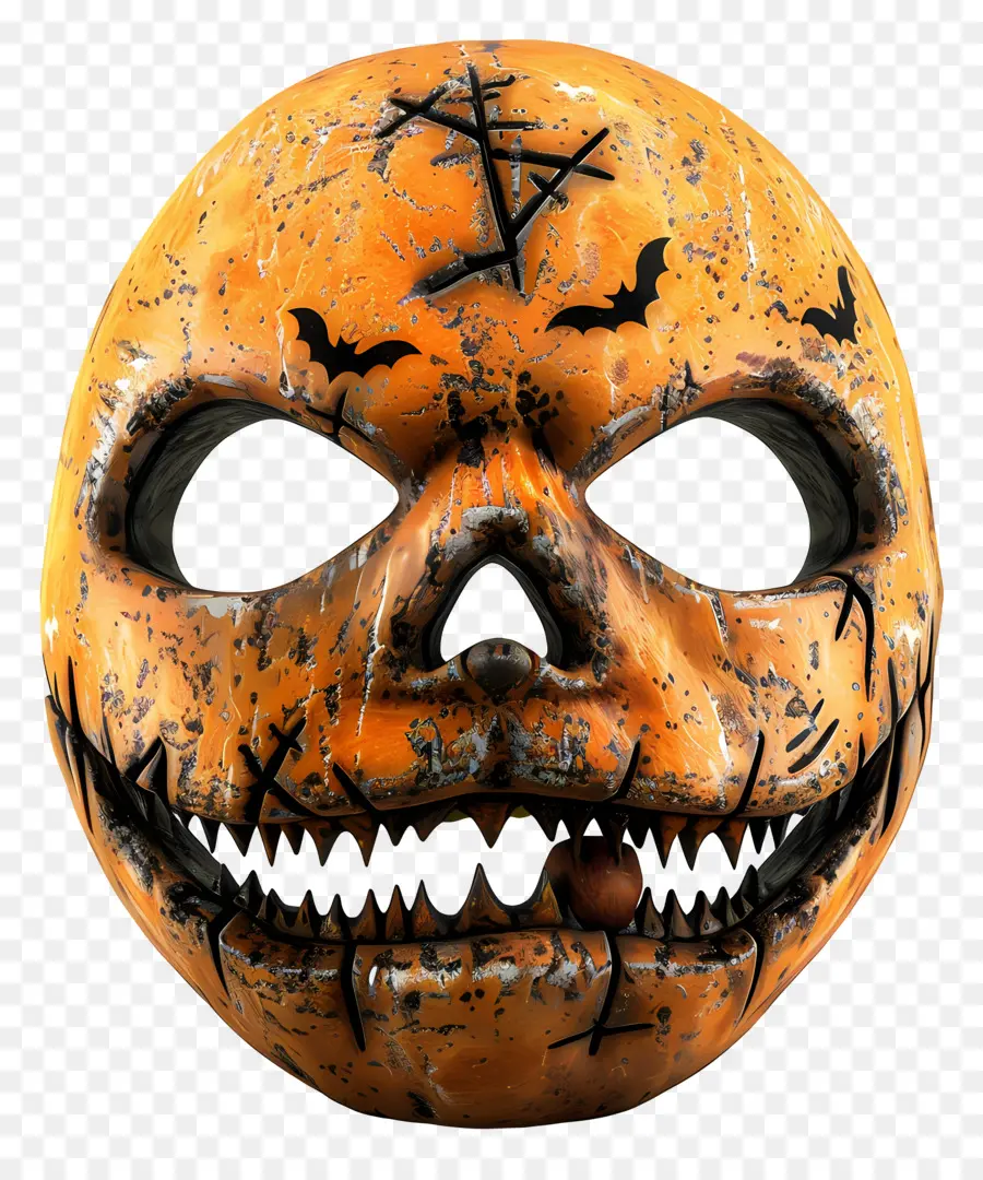 Máscara De Halloween，Calavera De Calabaza Mascarilla PNG