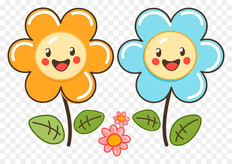 Flor Emoji，Lindas Flores Sonrientes PNG