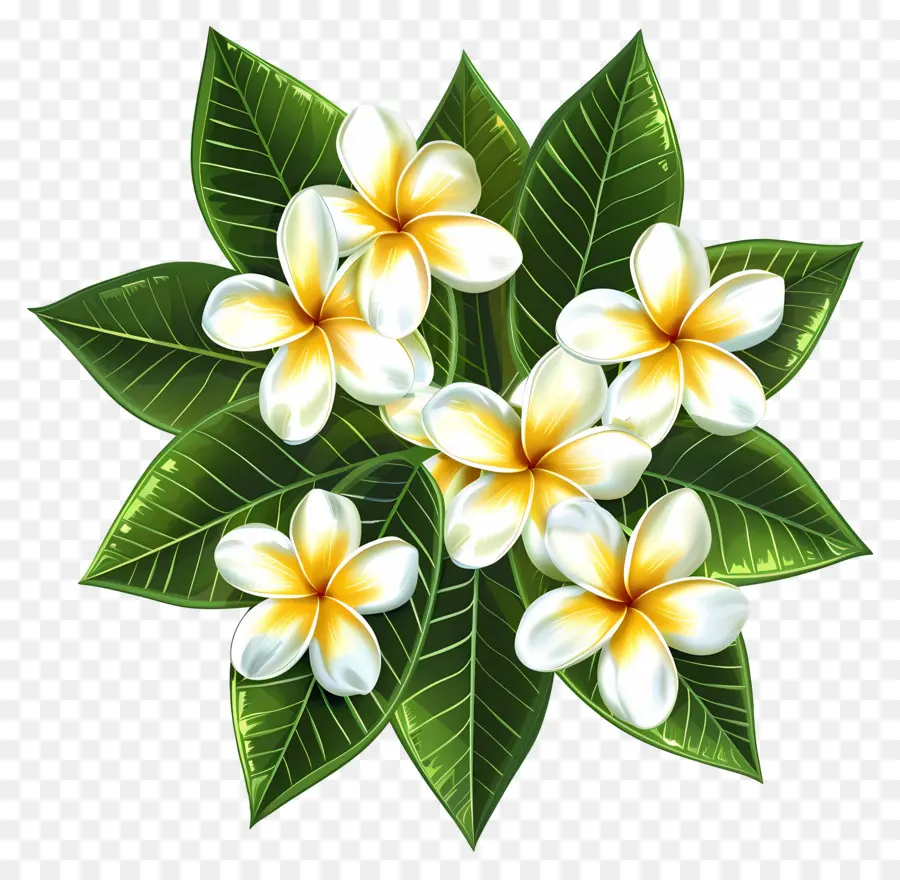 Flor Frangipani，Corona De Flores PNG