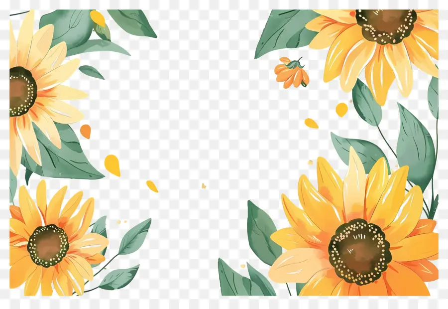 Marco De Girasoles，Girasoles PNG