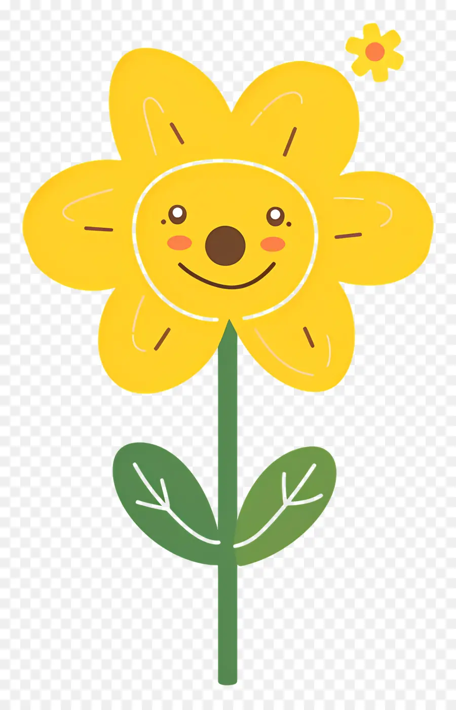 Flor Emoji，Feliz Margarita PNG