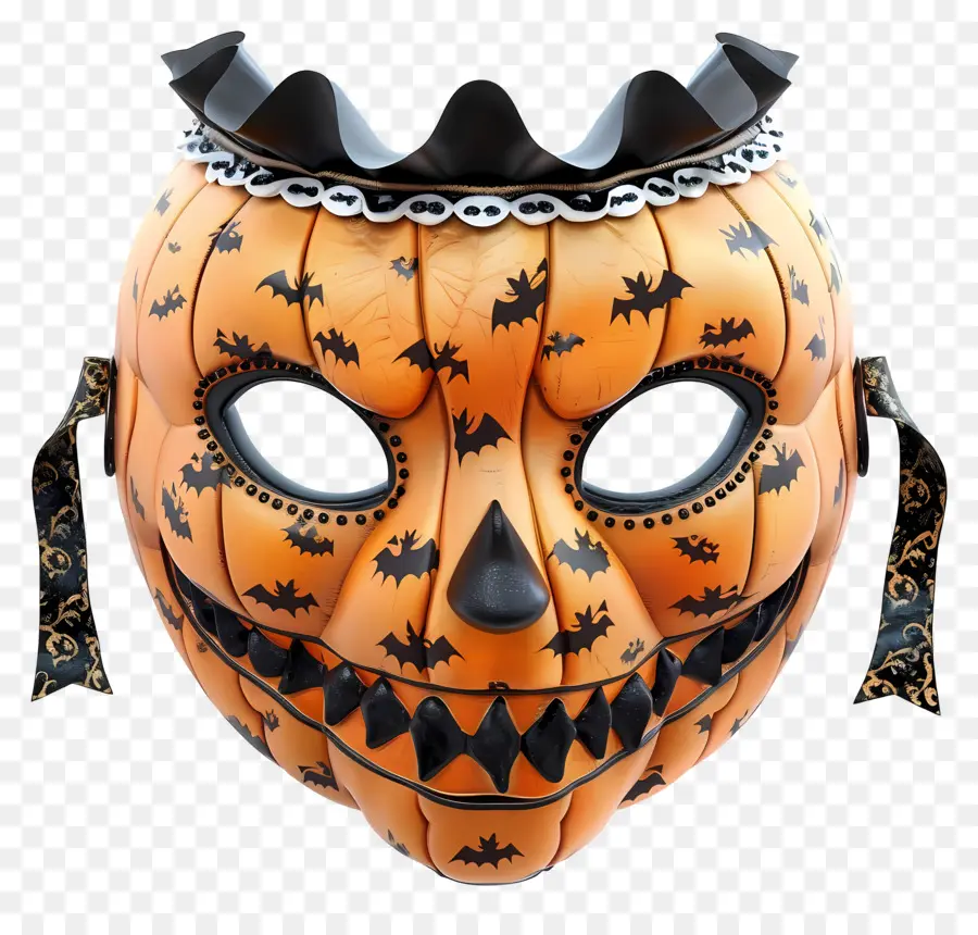 Máscara De Halloween，Máscara De Calabaza PNG