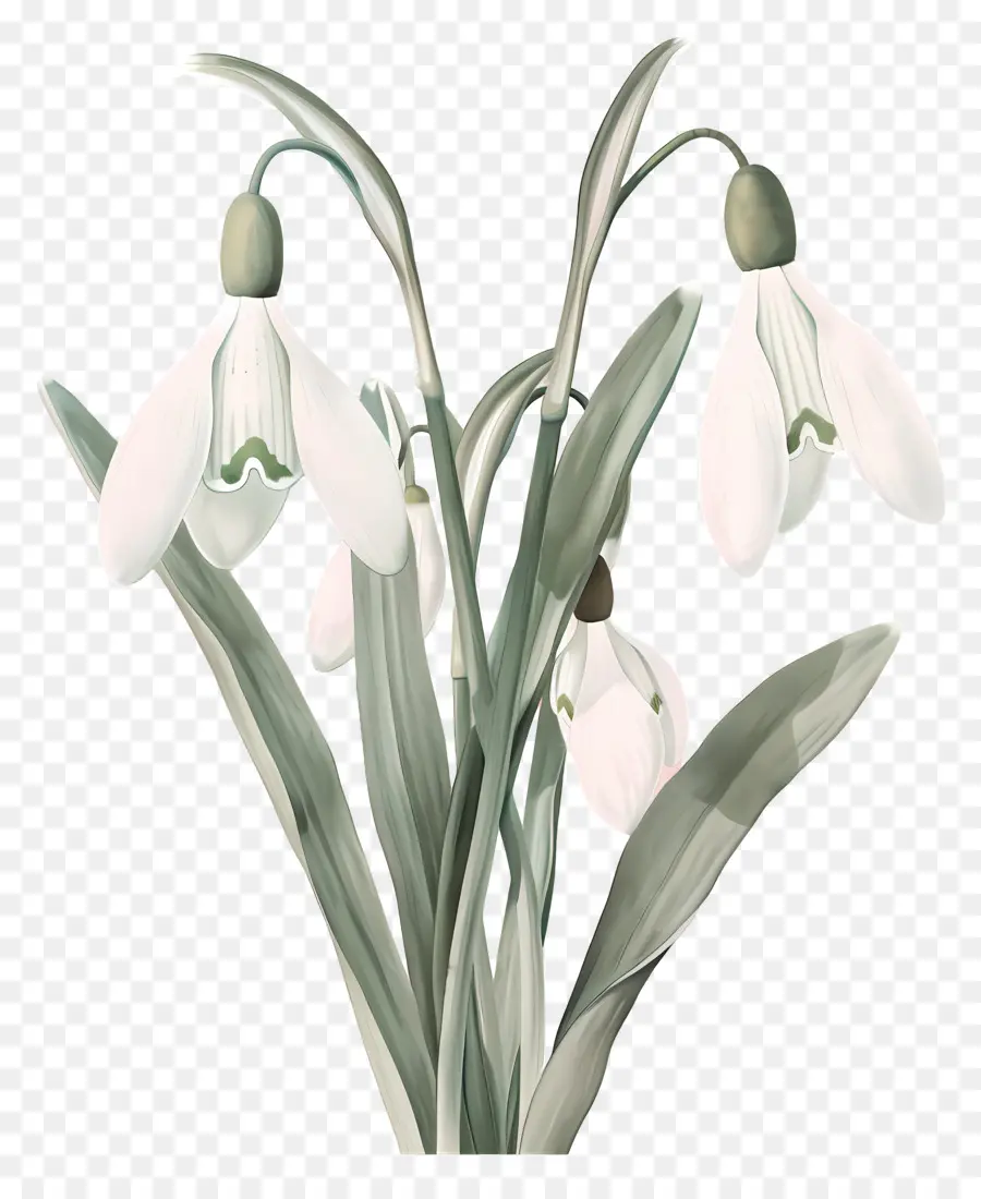 Campanillas De Invierno，Flores PNG