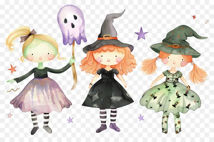 Niños De Halloween，Niños Con Disfraces De Halloween PNG