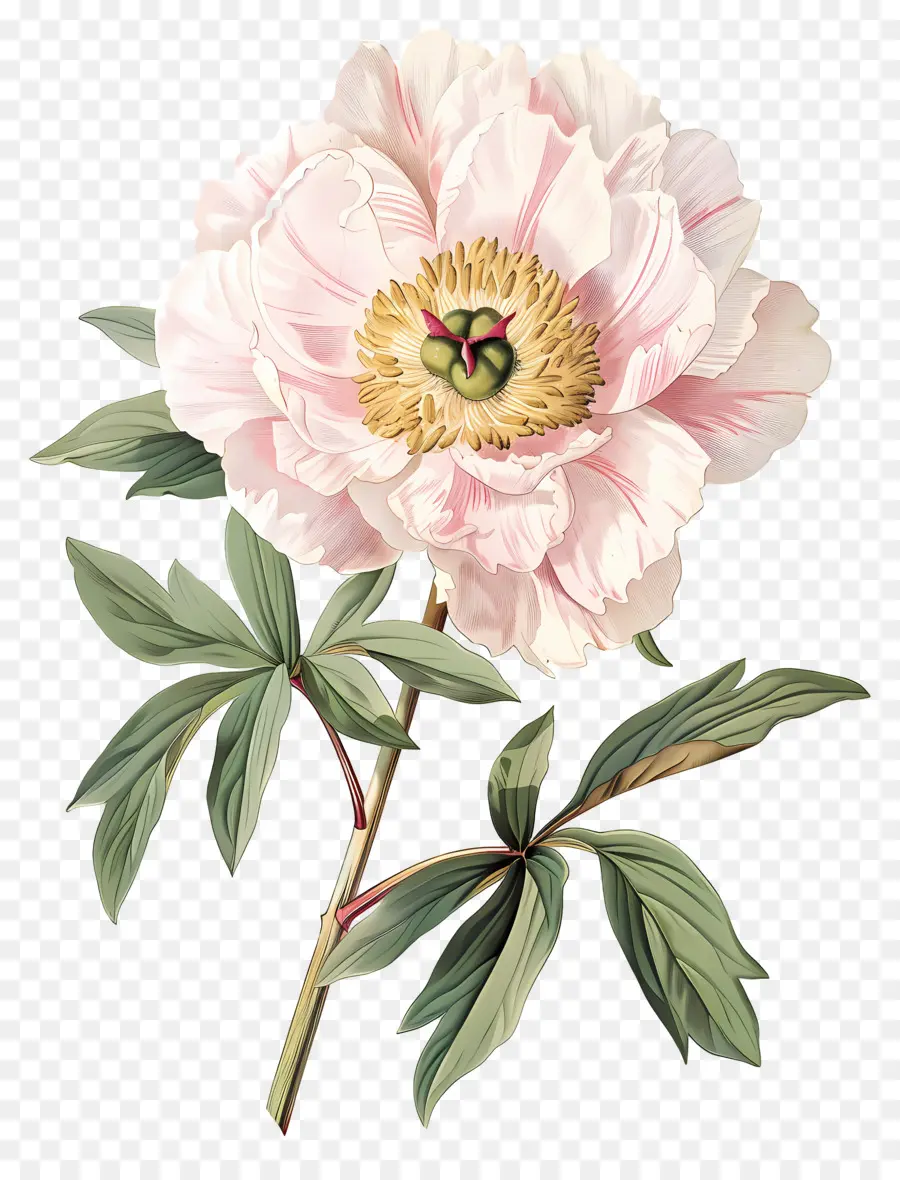 Flor De Peonía，Flor Rosa PNG