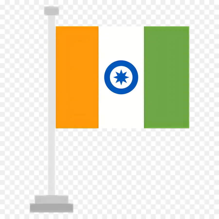 Bandera India，Bandera Con Estrella Azul PNG