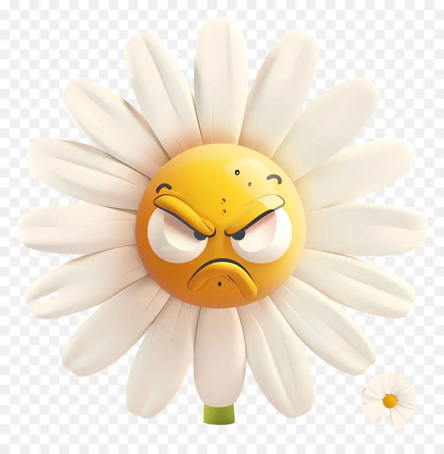 Flor Emoji，Flor Gruñona PNG