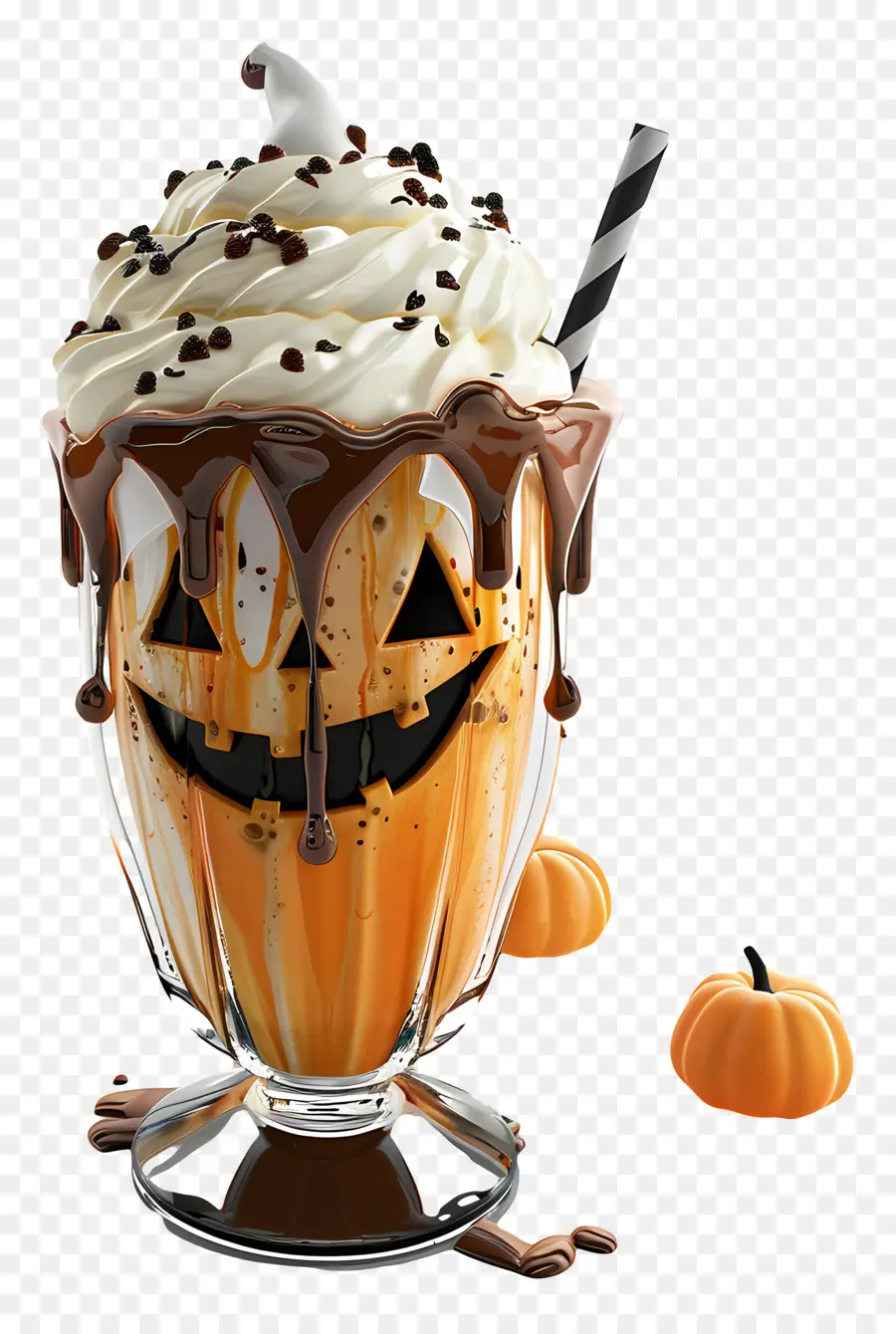 Batido De Halloween，Batido De Calabaza PNG