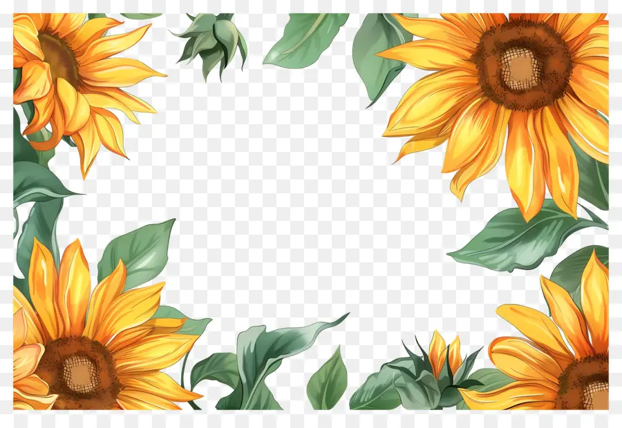 Marco De Girasoles，Girasoles PNG