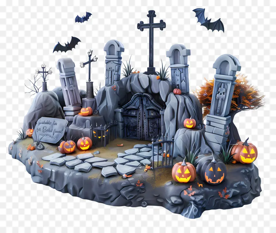 Cementerio De Halloween，Cementerio PNG