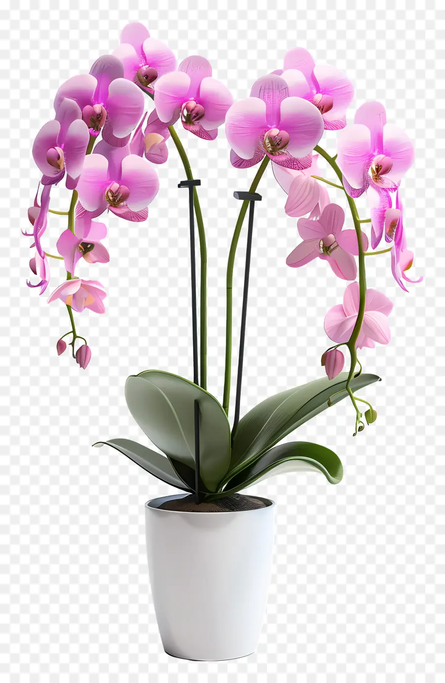 Flores De Orquídeas En Macetas，Orquídea PNG