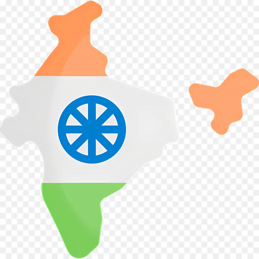 Bandera India，Mapa India PNG